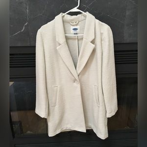 Women’s Old Navy off-white  lightweight coat  size M